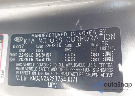 2018 Kia Soul from USA, damaged, VIN KNDJN2A23J7543871